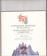 WORLD PHILATELIC EXHIBITION -  MILANO - 1998 - Philatélie Et Histoire Postale