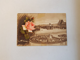CPA 515. Paris En Fleurs, Jardin Des Tuileries Et Arc De Triomphe Du Carrousel, Rose - Parks, Gardens