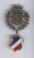 Badge émaillé Blason De La Ville De Dijon - Secrétaire - Très Bon état - Other & Unclassified