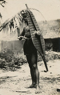 Real Photo Morro Warrior With Wooden Shield And Lance . Bouclier En Bois . - Philippines