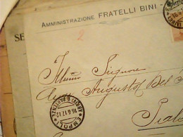 BUSTA EMPOLI FRATELLI BINI    VB1917 HV2651 - Empoli