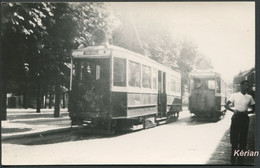 Photo Cartonnée Tirage Tardif De Solare ? - Tramway De La Ligne 86 Au Terminus à Fontenay Aux Roses -1935 - Voir 2 Scans - Nahverkehr, Oberirdisch