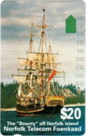 NORFOLK : NOF03 $20 The Bounty Ship USED - Ile Norfolk