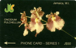 JAMAICA : 001D J$50 ONCIDIUM(SER.1) USED - Jamaïque