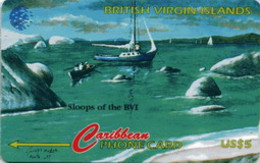 BVI : 218A $5 Sloops Of BVI - Issue 2 USED - Isole Vergini