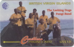 BVI : 103D $10 The Lashing Dogs Fungi Band USED - Virgin Islands