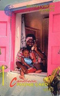 BVI : 010B EC$5  WOMAN AND CHILD USED - Islas Virgenes