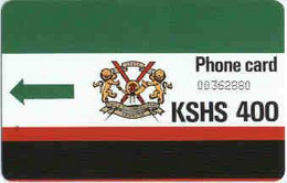 KENYA : KEN10 KSHS 400 Non Slashed (green T) Non Sl. Zeroes USED - Kenya