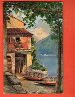 SIQ-24 Litho Gandria  Lago Di Lugano  Circulé  En 1926 - Gandria 