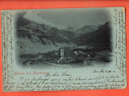 SIQ-35 Gruss Aus Adelboden.  Pionier. Gelaufen 1902 - Adelboden