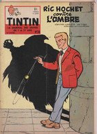 TINTIN. Couverture:   RIC HOCHET CONTRE L'OMBRE.  (TIBET / DUCHATEAU)  Edit Belge. 1959  N°34. - Tintin