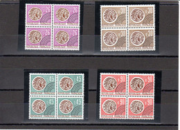 1971 - 4  Blocs De 4 Timbres  : N ° 130 à  133 - 1964-1988