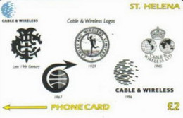 STHELENA : STH30 L.2  Cable+Wireless Logo)s MINT - Isla Santa Helena