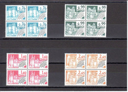 1980 - 4  Blocs De 4 Timbres  : N ° 166 à  169 - 1964-1988