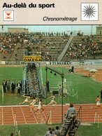 Fiche Sports: Au Delà Du Sport - Le Chronométrage - Photo Oméga - Editions Rencontres 1977 - Deportes