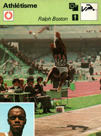 Fiche Sports: Athlétisme - Saut En Longueur: Ralph Boston, Recordman Du Monde Et Champion Olympique 1960 - Deportes