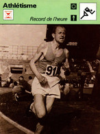 Fiche Sports: Athlétisme - Course Fond: Emile Zatopek, Champion Olympique 1952 - Recordman Du Monde De L'Heure - Sports