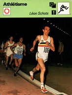 Fiche Sports: Athlétisme - Course Demi-fond: Léon Schots (Belgique) Champion 1500 M, 5000 M Et Cross-Country - Sports