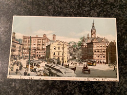 MARKET SQUARE, PROVIDENCE, R. I - Used With Stamp  1904 With Tram - Providence