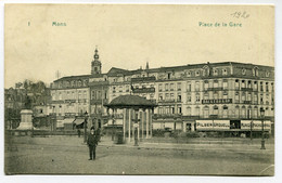 CPA - Carte Postale - Belgique - Mons - Place De La Gare (DG15523) - Mons