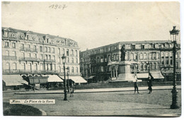 CPA - Carte Postale - Belgique - Mons - Place De La Gare (DG15525) - Mons