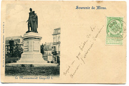 CPA - Carte Postale - Belgique - Souvenir De Mons - Le Monument Léopold Ier - 1899 (DG15526) - Mons