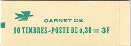FRANCE 1968 Y&T 1536 En Carnet Non Ouvert De 10 Timbres N° 1536-C2 , Sans N° Confectionneuse .  (Voir Description) - Standaardgebruik