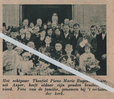 ASPER..1938.. GOUD VOOR DE ECHTELINGEN THEOFIEL PIENS - MARIE RONSE - Sin Clasificación
