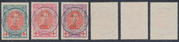 Croix-rouge - Série Complète çàd N°132/34 Obl Relais "Baarle-Hertog / Baarle-Duc" - 1914-1915 Croix-Rouge