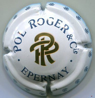 CAPSULE-CHAMPAGNE POL ROGER & C° N°61 Blanc, PR Or, Verso Blanc - Pol Roger