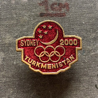 Badge Pin ZN009780 - Olympics Sydney Australia 2000 National Committee NOC Turkmenistan - Olympic Games