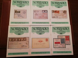 NOTIZIARIO A.S.I.F. DI STORIA POSTALE 6 FASCICOLI ANNATA 1980 - Italiaans