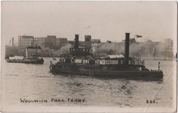 Carte Photo WOOLWICH Free Ferry London England Cachet Pioneer Lyrical Services - Other & Unclassified