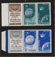 ROUMANIE - EXPO BRUXELLES - P.A- N° 75ad+82ac+80af+79ae-SURCHARGE RENVERSEE -NEUF SANS CHARNIERE ANNEE 1958- COTE : 76 € - Unused Stamps