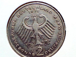 German Federal Republic 2 Mark 1971J KM A127 - 2 Marcos