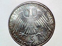 German Federal Republic 5 Mark 1968J KM 121 - 5 Mark