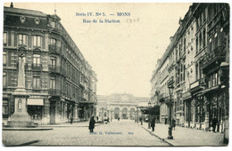 CPA - Carte Postale - Belgique - Mons - Rue De La Station - 1908 (DG15538) - Mons