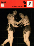 Fiche Sports: Boxe - Combat J. Stock Et R. Charron En 1949 Au Palais Des Sports - Les Limites De La Résistance Humaine - Deportes