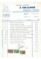 VP FACTURE BELGIQUE 1969 (V2030) DRUKKERIJ IMPRIMERIE (1 Vue) G VAN ALPHEN - MECHELEN Adegemstraat, 77 - Druck & Papierwaren