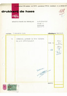 VP FACTURE BELGIQUE 1962 (V2030) DRUKKERIJ IMPRIMERIE (1 Vue) DE HAES -  MECHELEN O. L. Vrouwstraat, 129 - Imprenta & Papelería