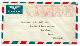 IU049/ INDIEN - Firmenfreistempel Mehrfach Nach Kent, England Ex Kalkutta - Lettres & Documents