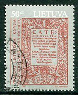 LITHUANIA 1997 First Lithuanian Book Used.  Michel 630 - Lithuania