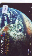 Carte Prépayée Japon  ESPACE (1090)  GLOBE * SATELLITE * TERRESTRE * MAPPEMONDE * Telefonkarte Phonecard JAPAN * - Espacio