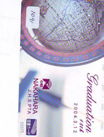 Carte Prépayée Japon  ESPACE (1091)  GLOBE * SATELLITE * TERRESTRE * MAPPEMONDE * Telefonkarte Phonecard JAPAN * - Raumfahrt