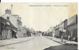 - NEUILLE PONT PIERRE - Avenue De La Roue - Pompe Mobiloil - Neuillé-Pont-Pierre