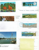 4 Enveloppes PAP - VILLES DE FRANCE: LA ROCHELLE - ARRAS - HAUT-KOENIGSBOURG - GOLFE DU MORBIHAN - PAP:  Varia (1995-...)