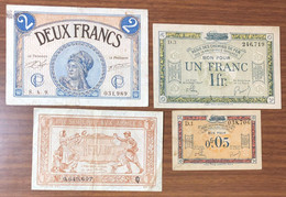 FRANCIA France 2 FRANCS 1922 + 1 Francs + 0,05 Chemins De Fer + 1 Francs Tresorerie Aux Armees LOTTO 2520 - Zonder Classificatie