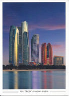 CPM    Emirats Arabes Unis  Abu Dhabi’s Modern Skyline  (carte Grand Format) - Verenigde Arabische Emiraten