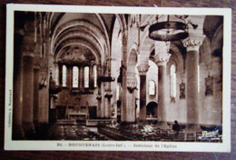 Carte Postale Ancienne - Bouguenais - Intérieur De L'Eglise - Bouguenais