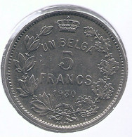 ALBERT I * 5 Frank / 1 Belga 1930 Frans  Pos.A * Nr 10248 - 5 Francs & 1 Belga